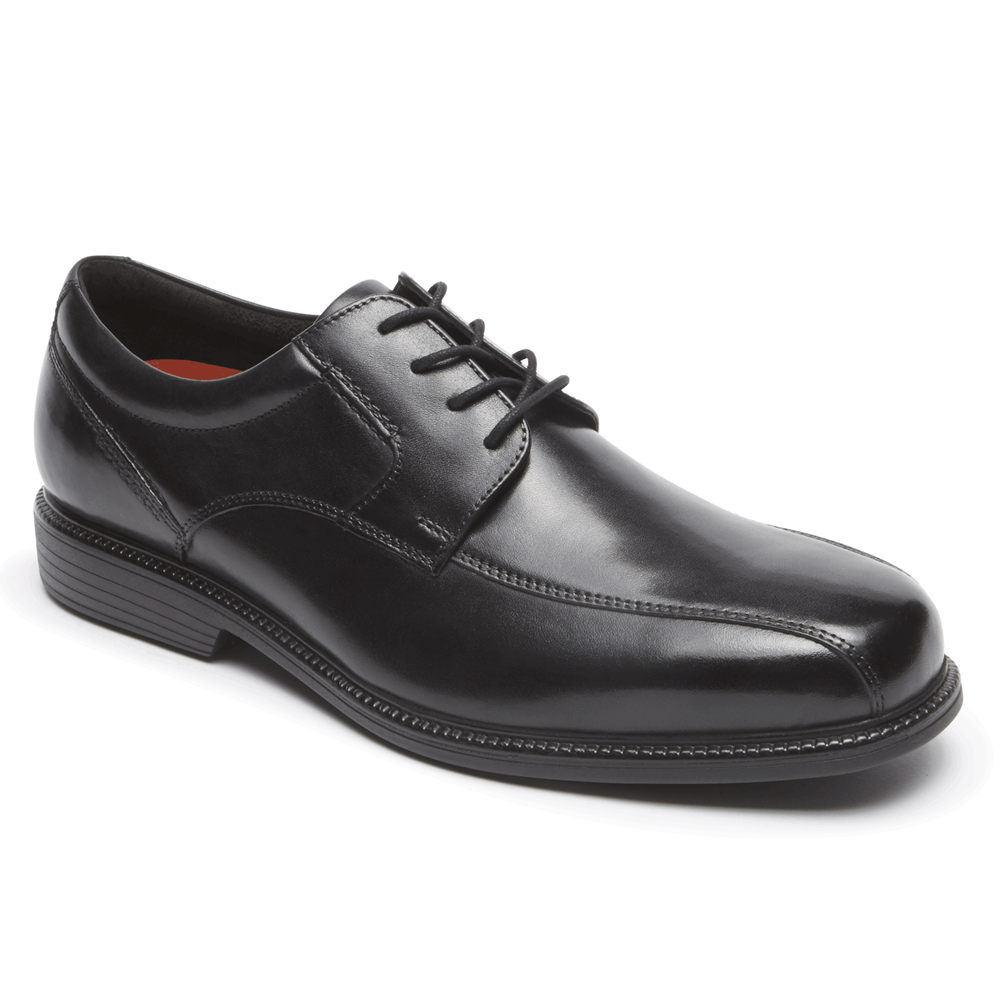 Rockport Oxfords Herr Svarta - Charles Road Bike Toe - PLUFR6912
